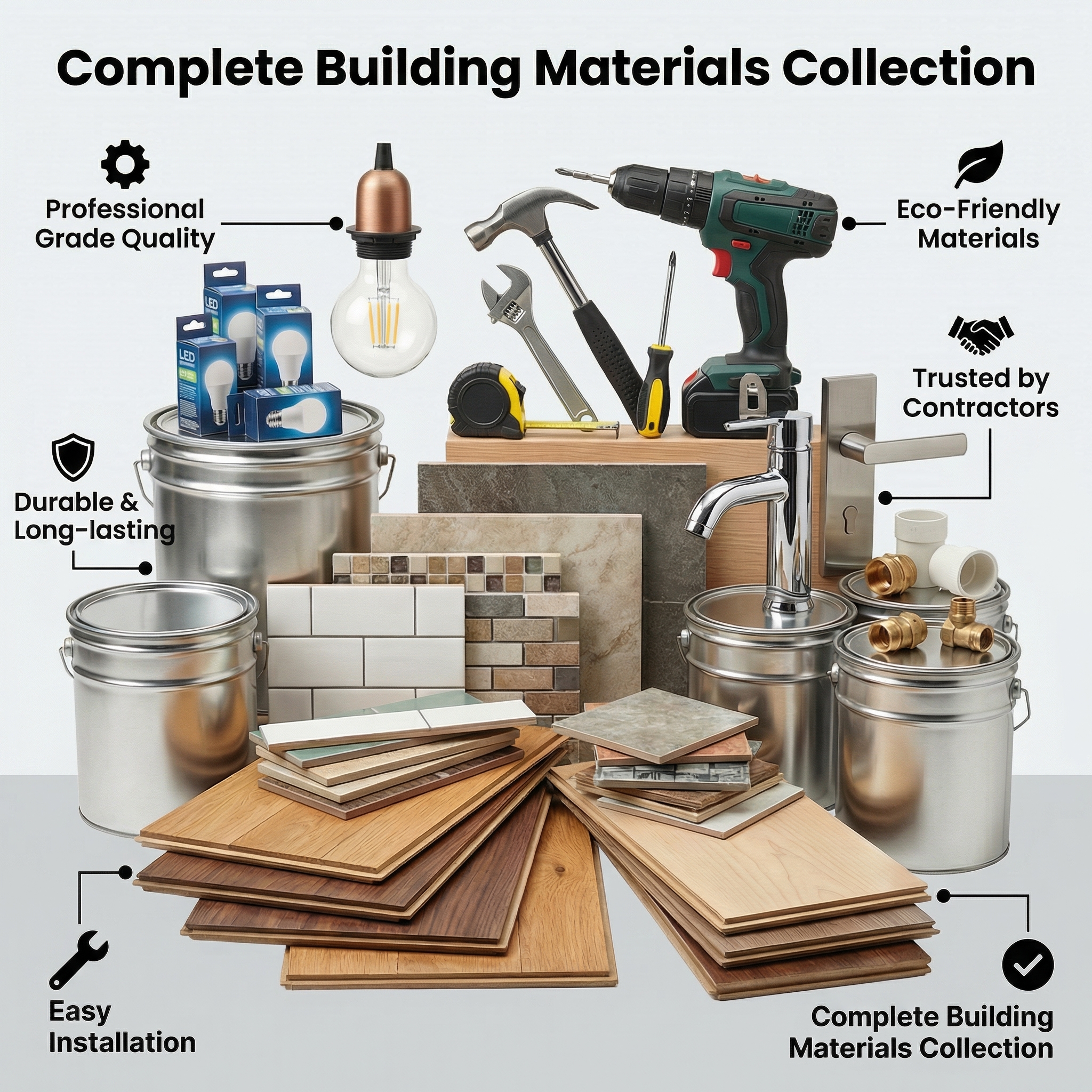 One-stop wholesale of building materials, decoration materials, quality comes first